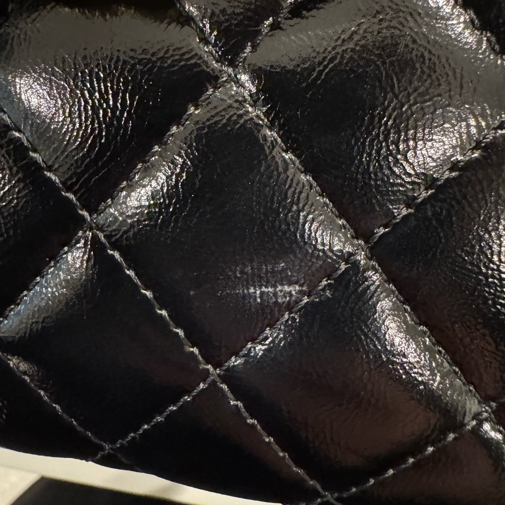 CHANEL style Black glossy Kelly bag - Picture 9 of 9